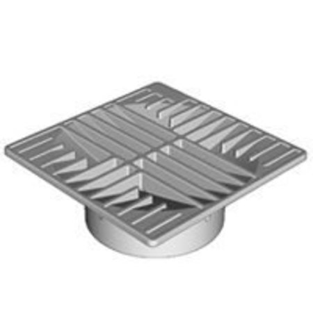 DRAINTECH 0642SDB Drop-In Drain Grate, 1/4 in Grate Opening, 18.9 sq-in Open Surface Area, 5-7/8 in L 4/0642SDB